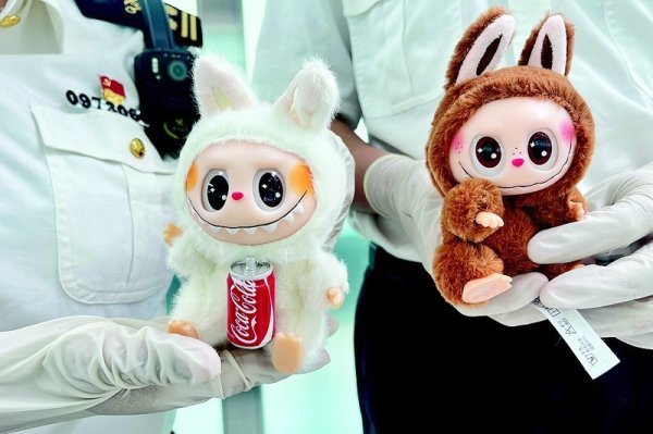 十大股票配资平台 543件冒牌LABUBU出境被海关查获